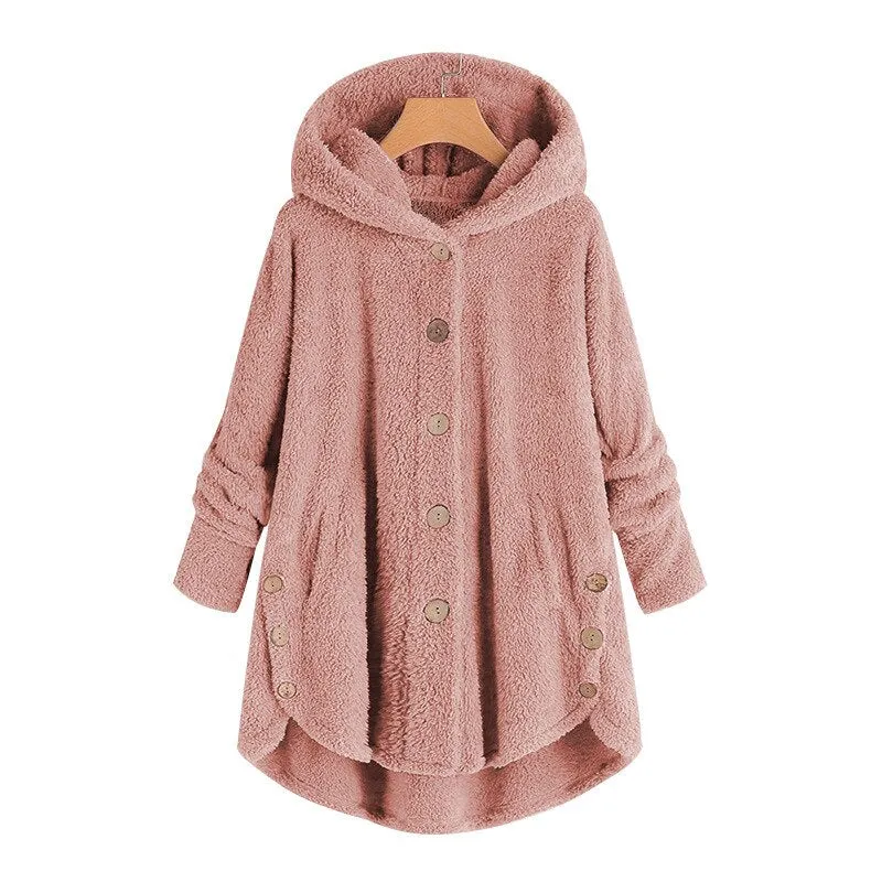 2023 Autumn and Winter Dress Women's Medium Length Lamb Plush Double sided Fleece Coat Women