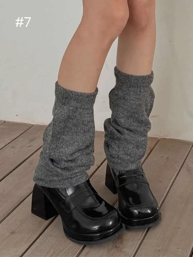 8 Options Y2K Knitted Leg Warmers