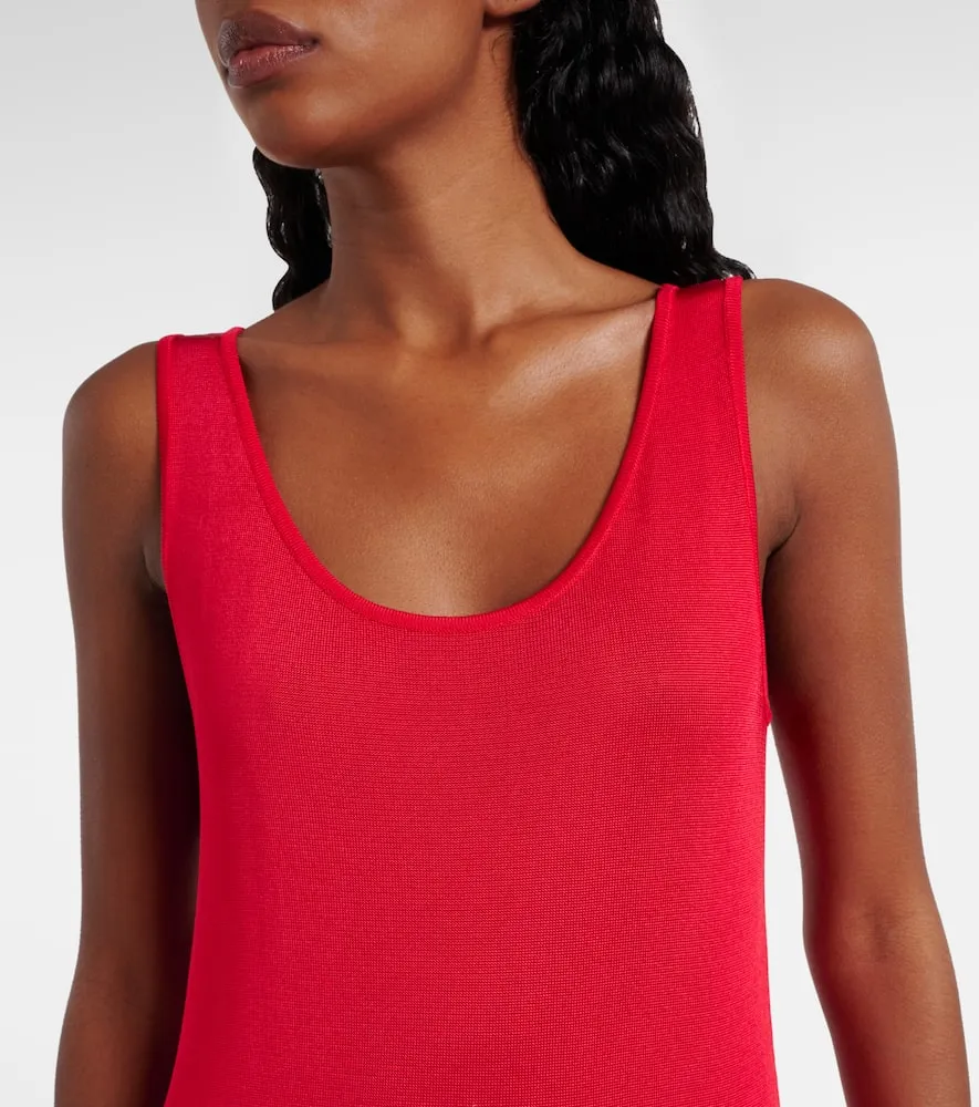 Alaia Sheer knitted minidress