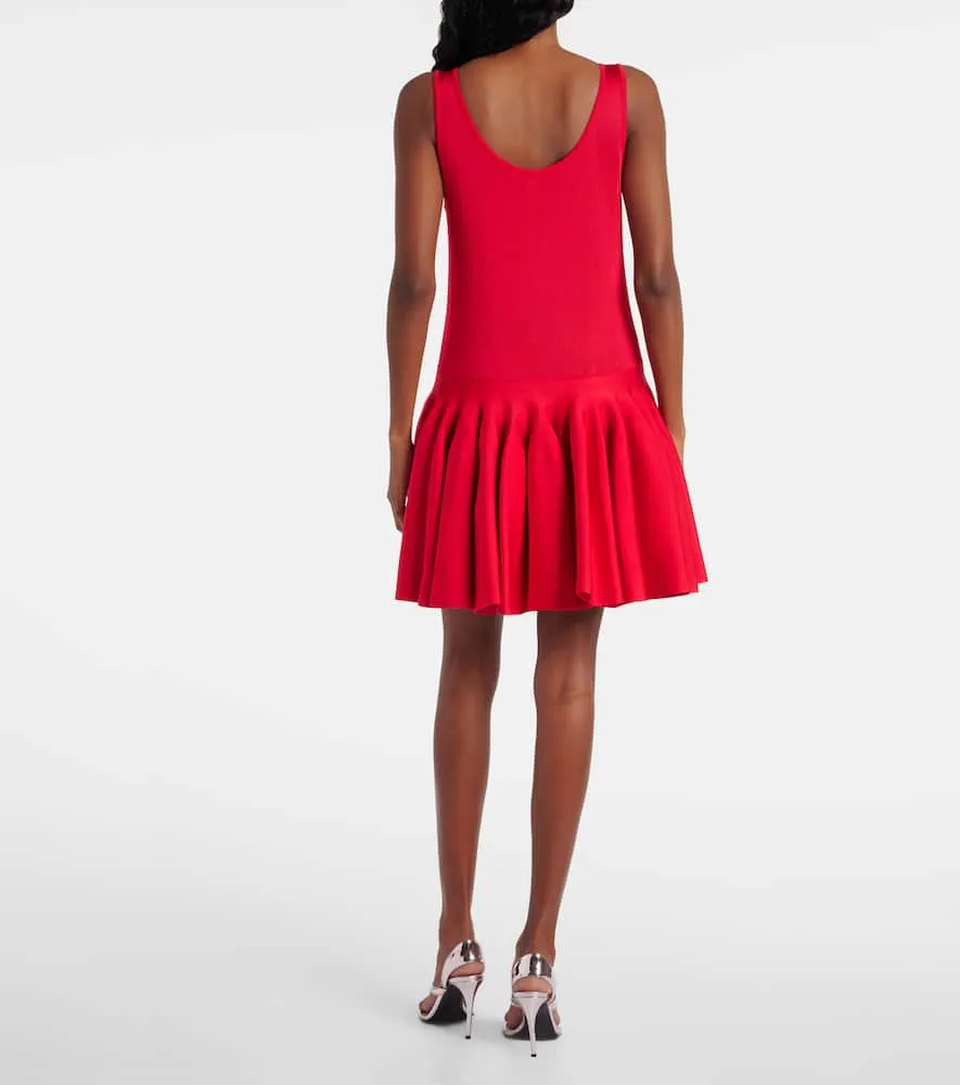 Alaia Sheer knitted minidress