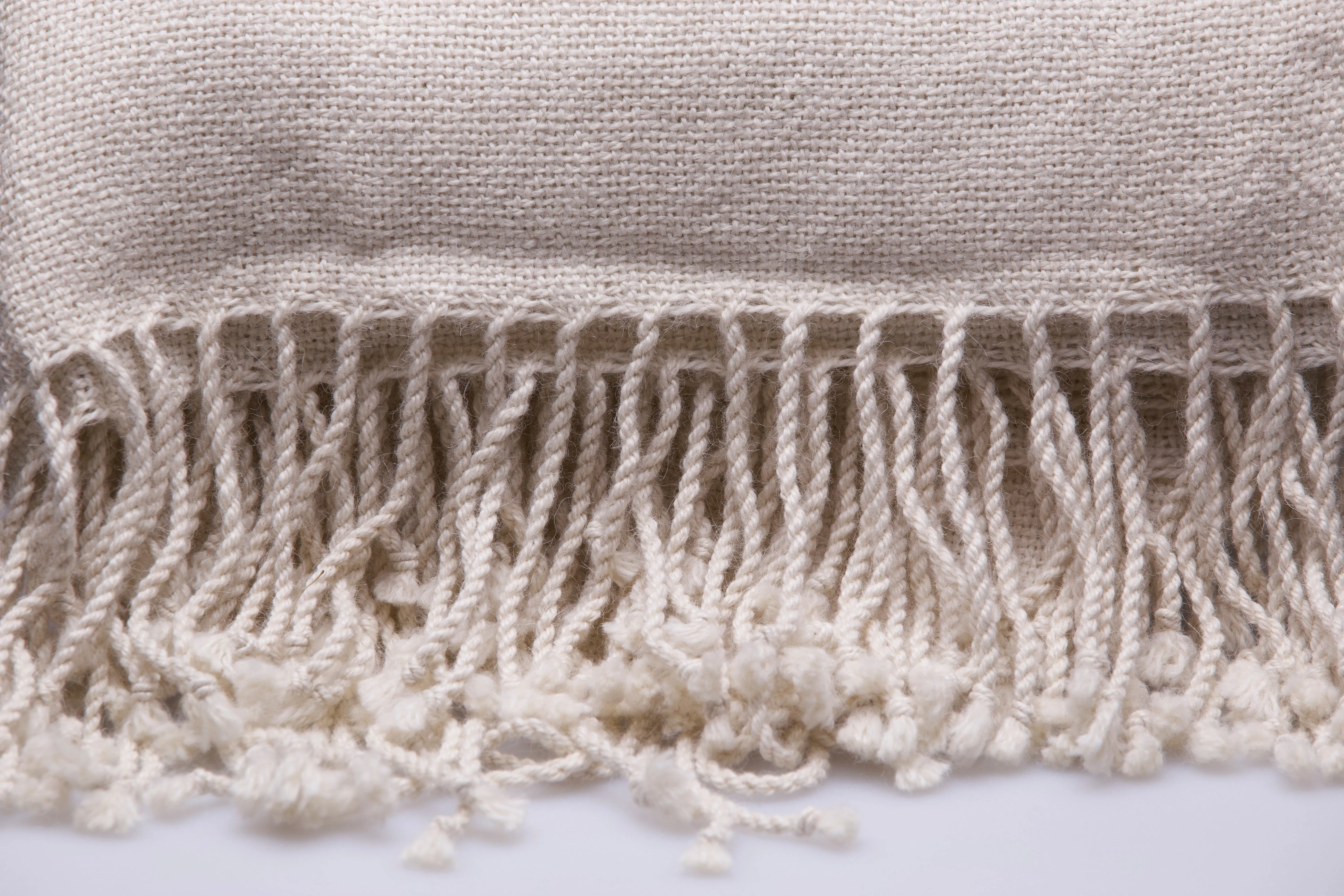 Alpaca Ruana (Body Cross-Over) - Natural White