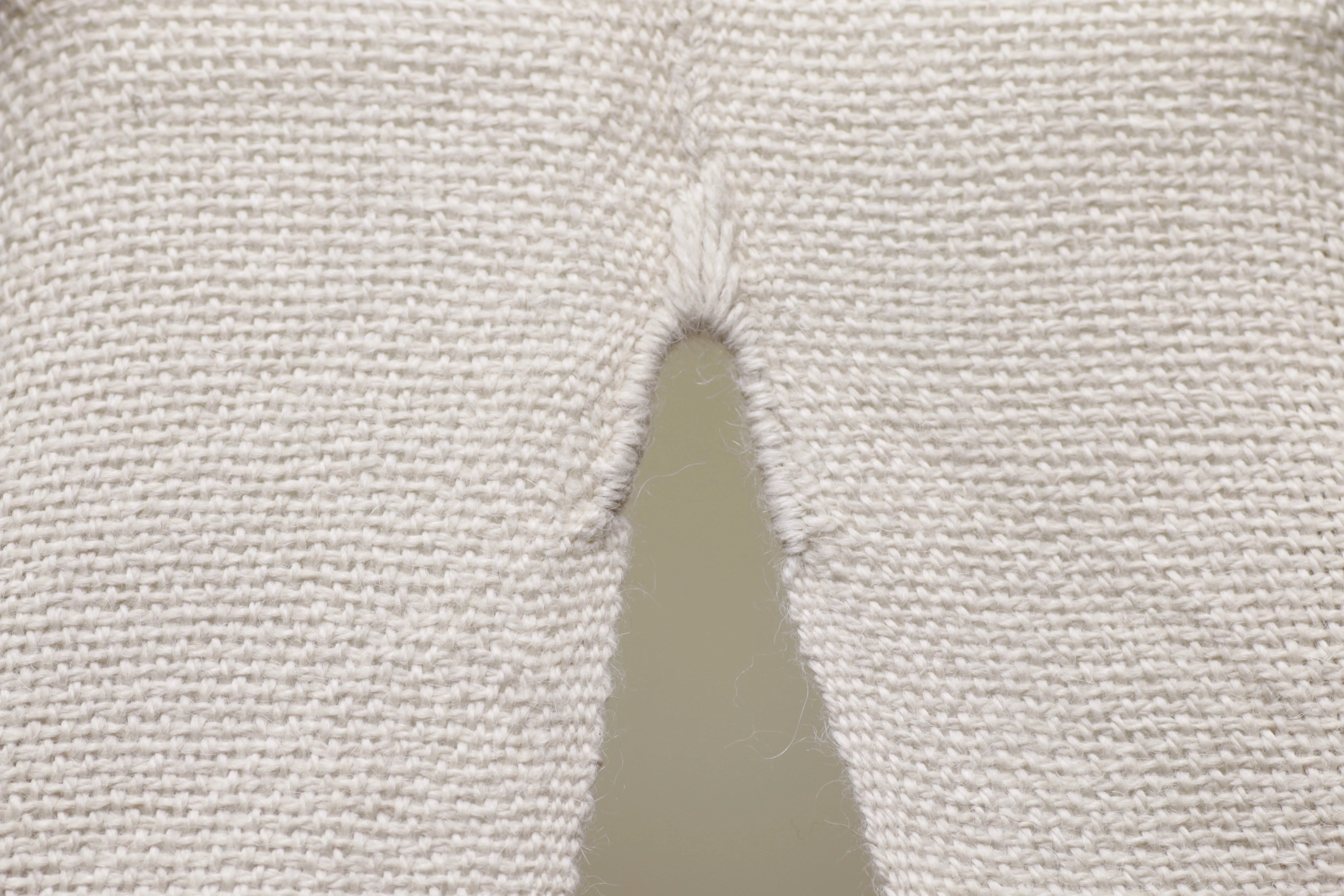 Alpaca Ruana (Body Cross-Over) - Natural White