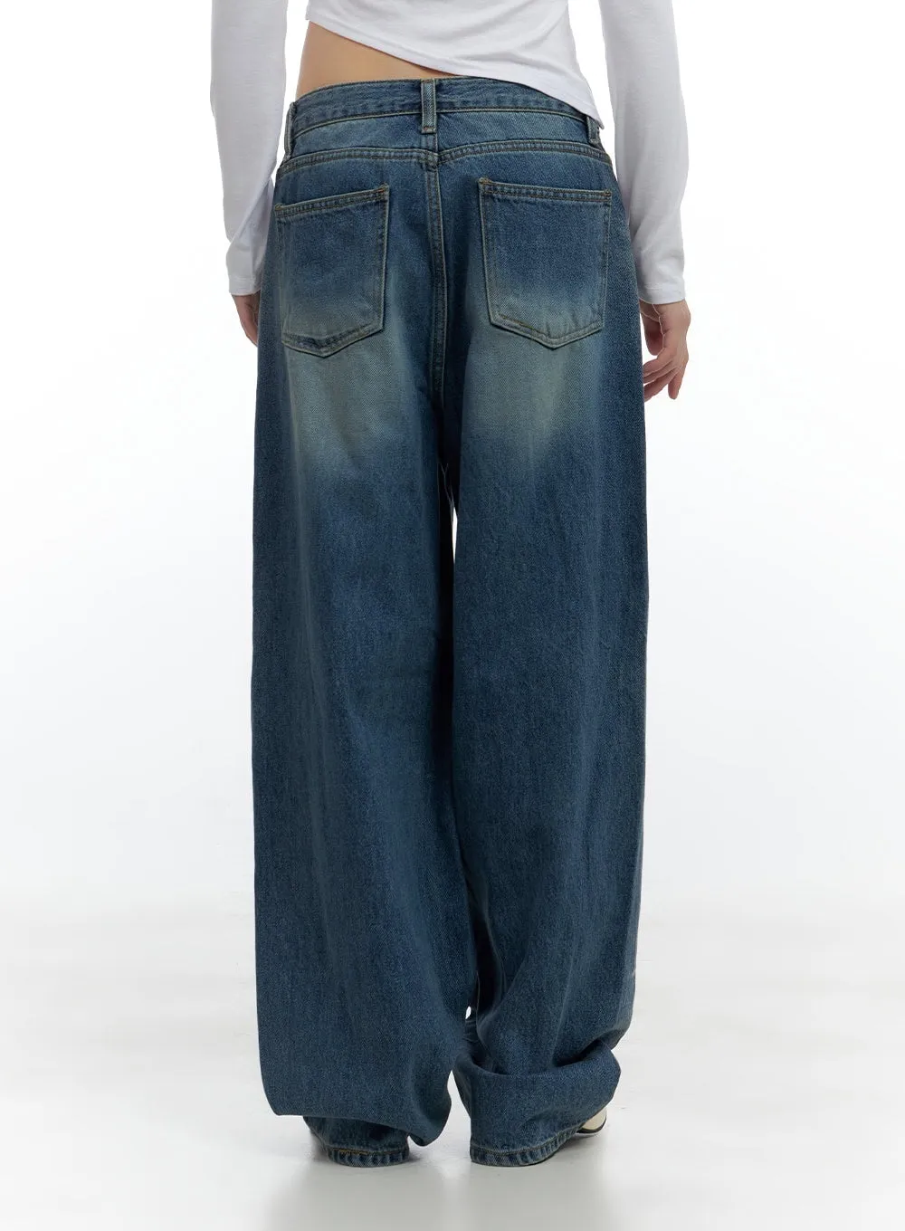Aria Comfy Cotton Wide Leg Jeans CS420