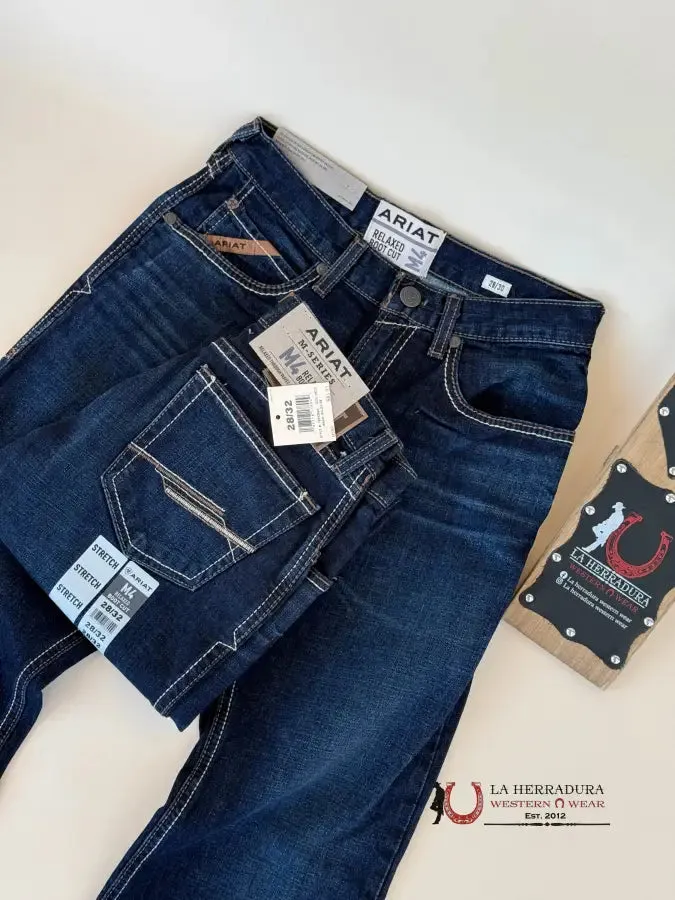 ARIAT MENS JEAN M4 RELAXED BOOT CUT- WILDFIRE