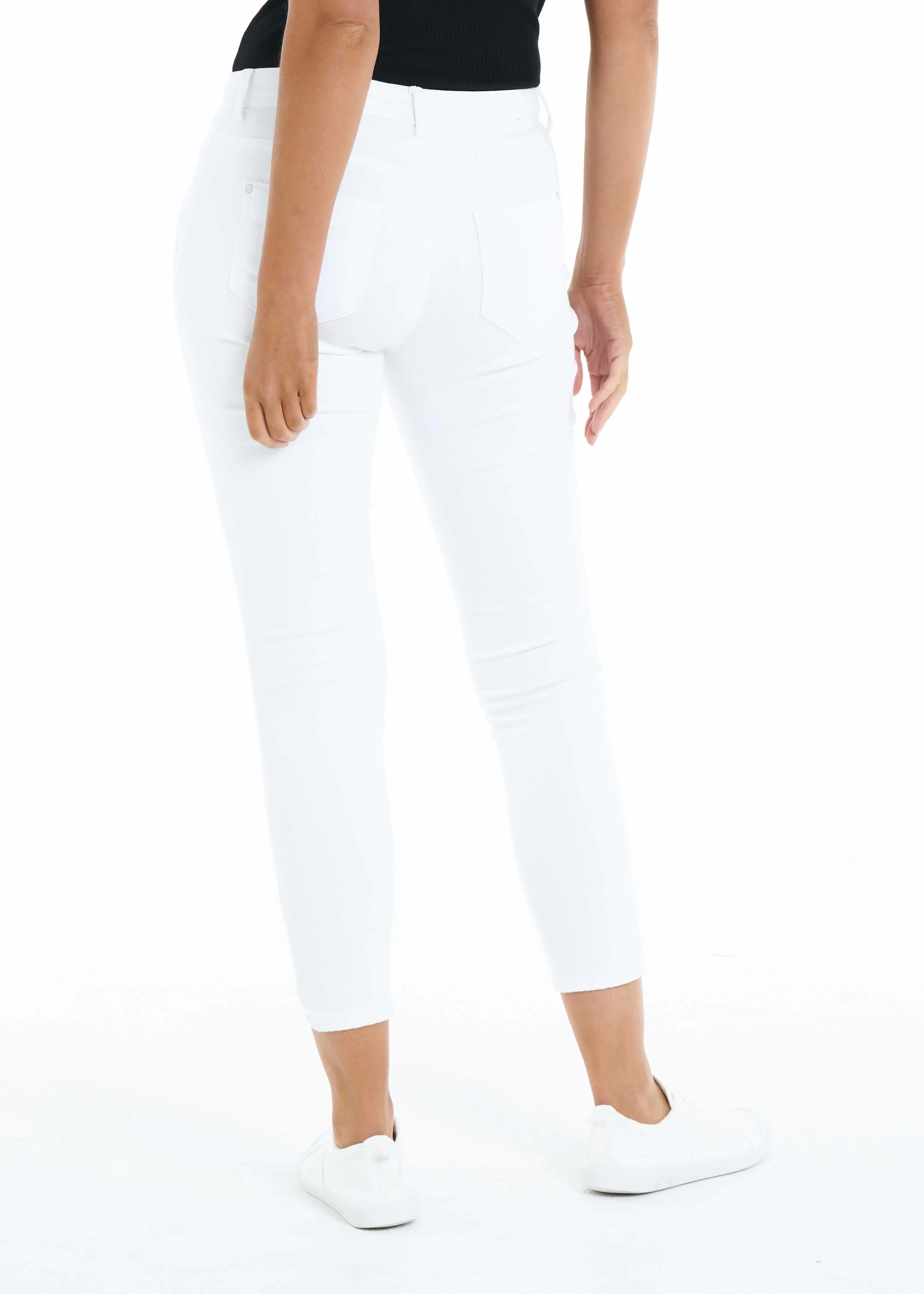 August Denim Jean - White