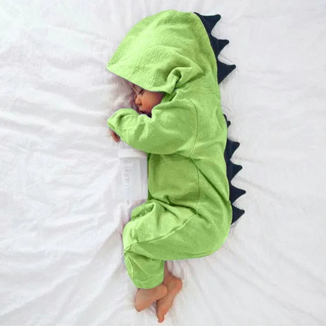 baby bodysuit Newborn Infant Baby Boy Girl Dinosaur Hooded Romper Jumpsuit Outfits Clothes roupa infantil7.041gg