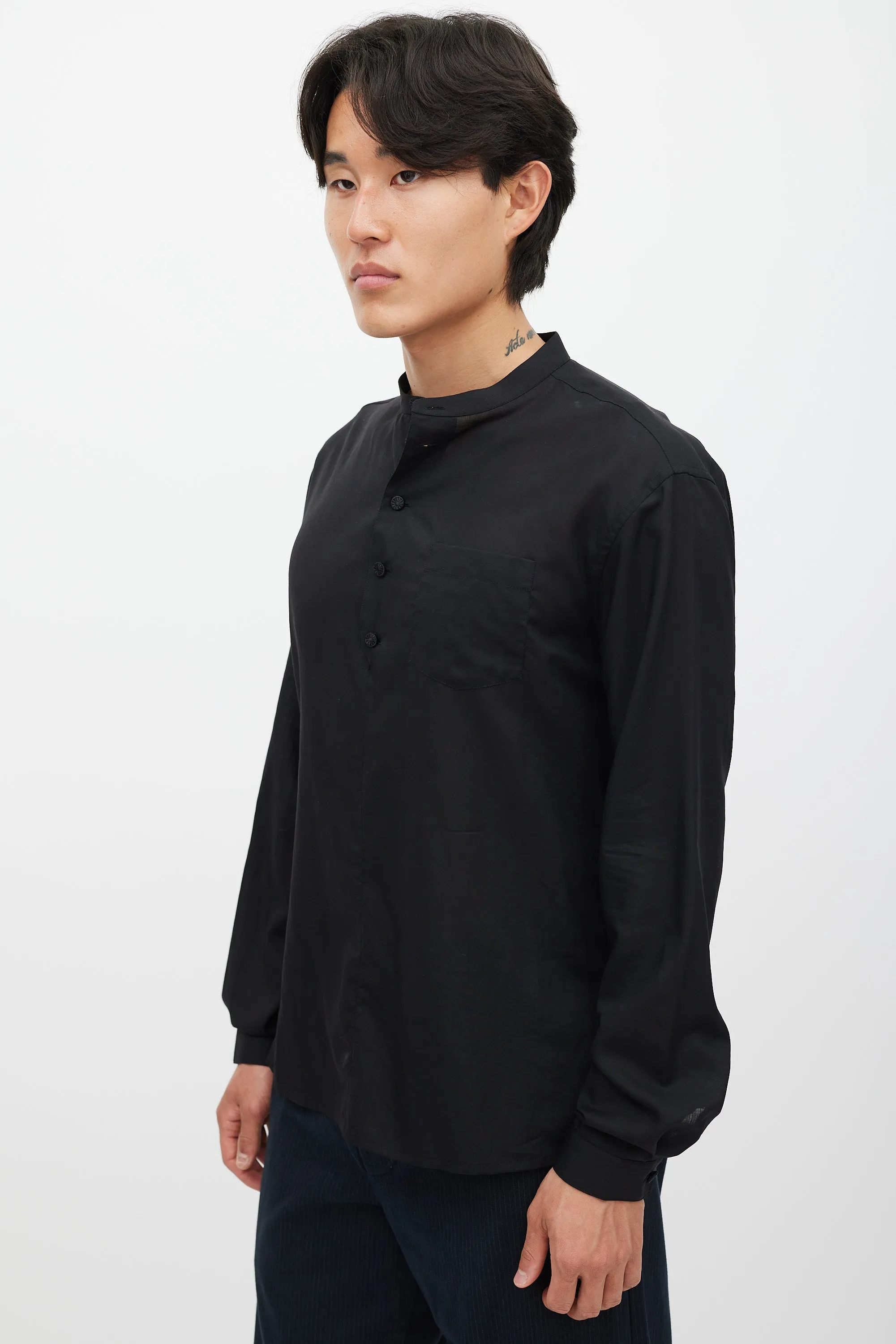 Black Wool Top
