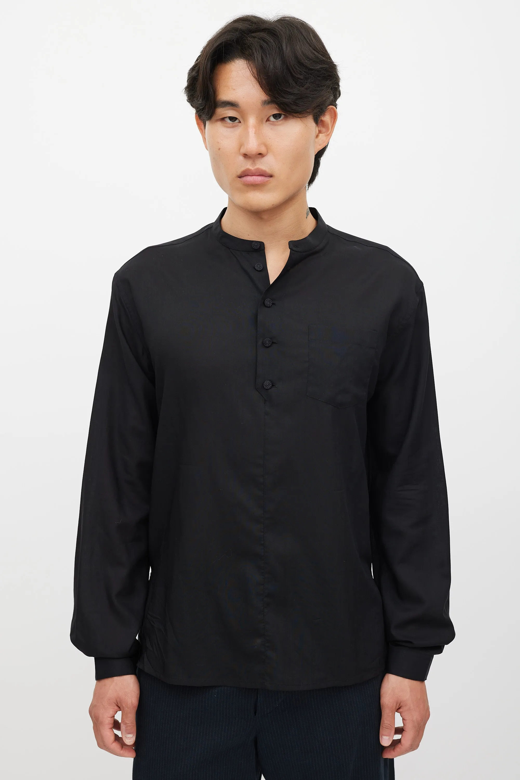 Black Wool Top