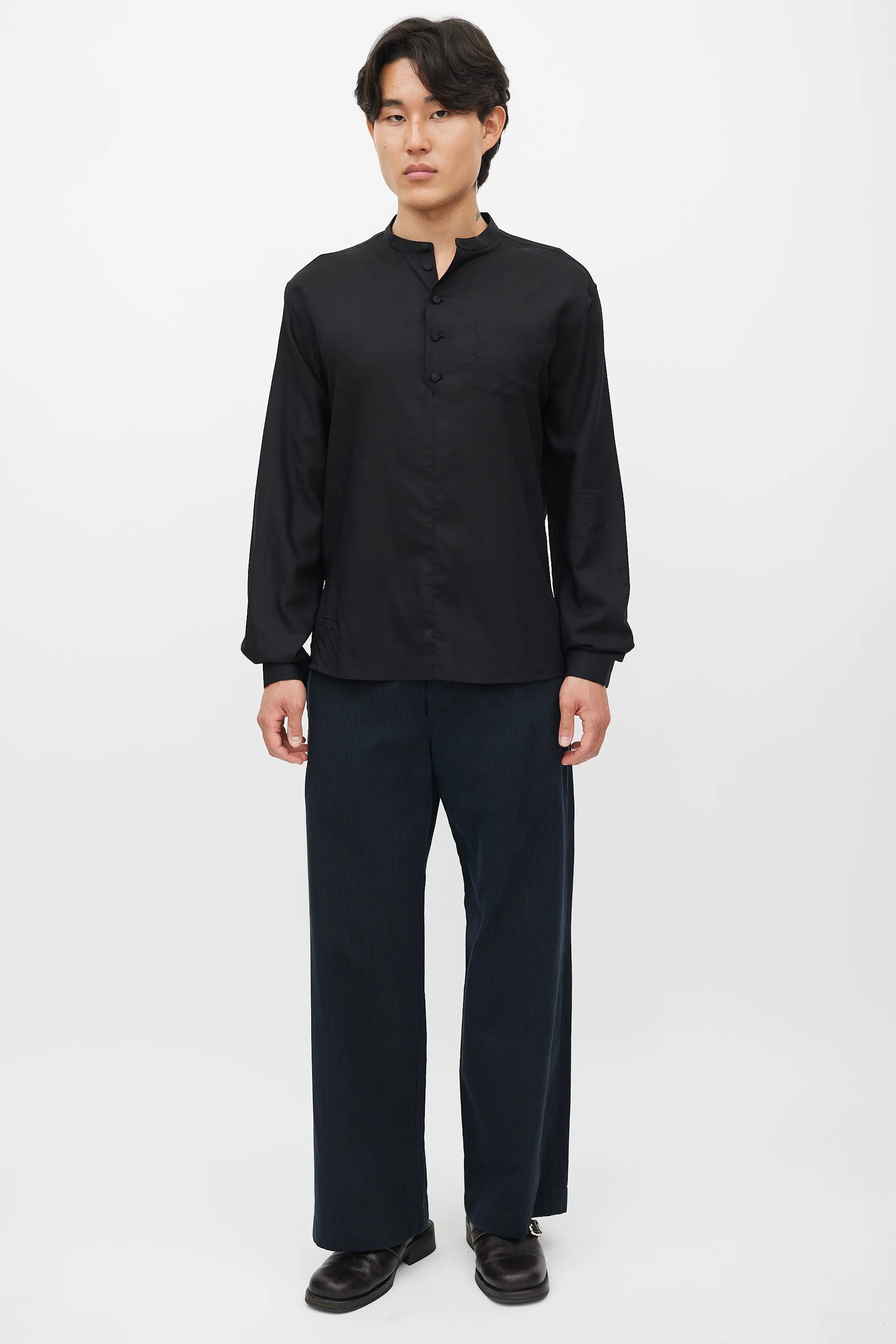Black Wool Top