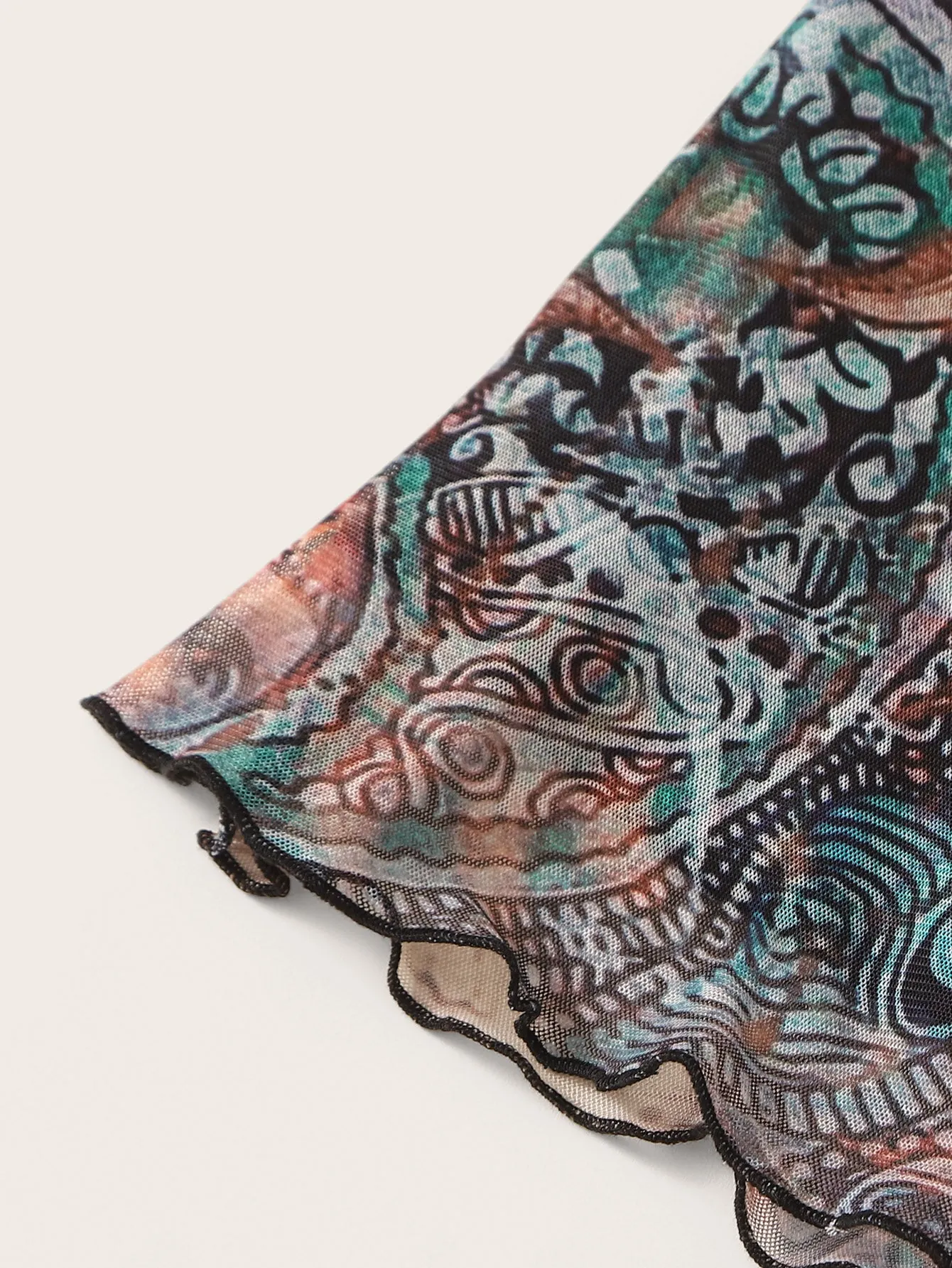 Boho Tribal Natural Mini Women Skirt