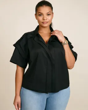 Bursting Excitement Short Shirt | Black