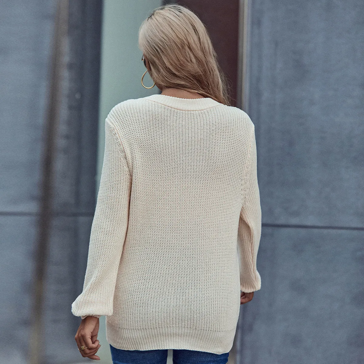 Commuter Solid Pullover Wholesale Sweaters