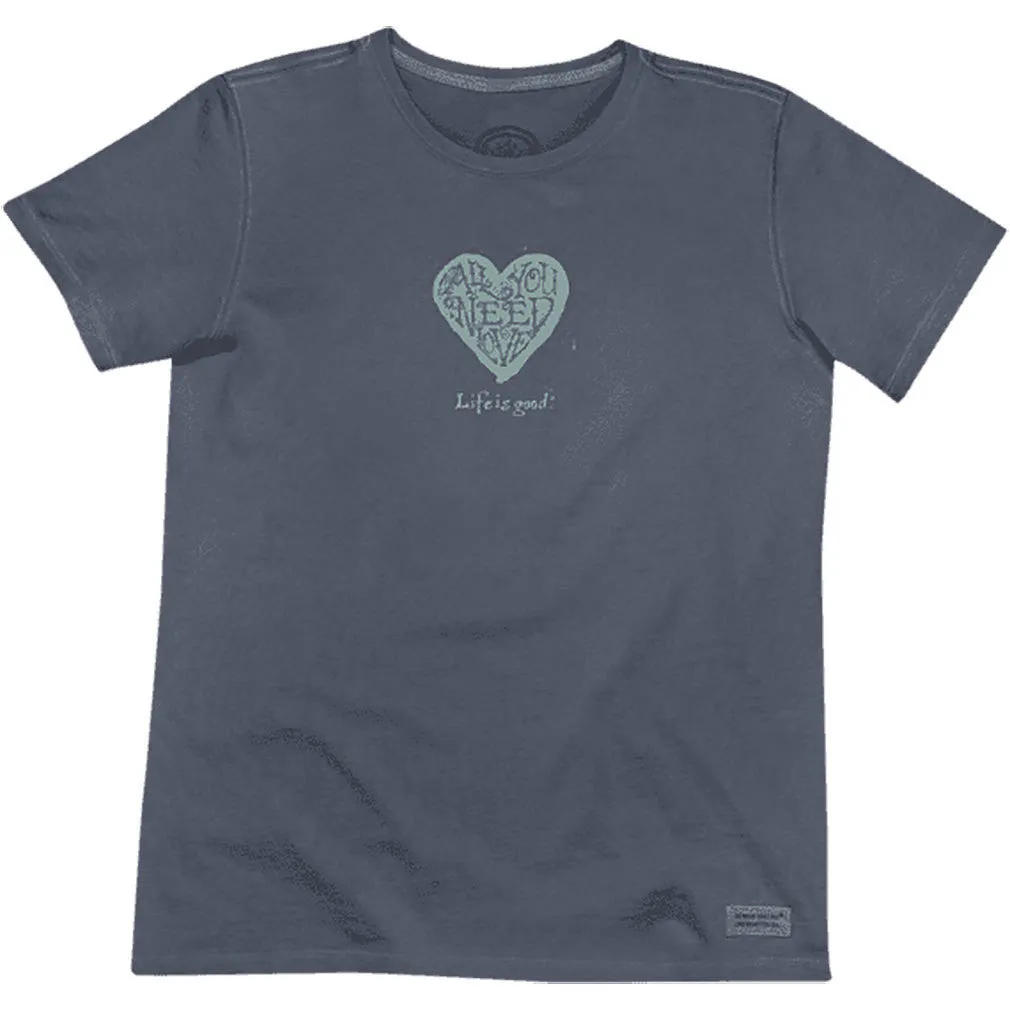 Crusher Message Heart T-Shirt by Life is good
