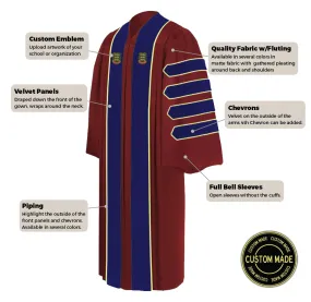 Custom Faculty Graduation Gown - Doctorate Regalia