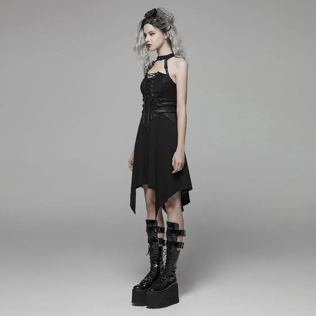 Dark Punk Short Dress