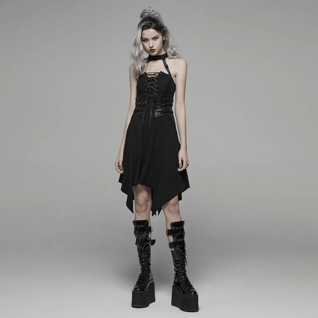 Dark Punk Short Dress