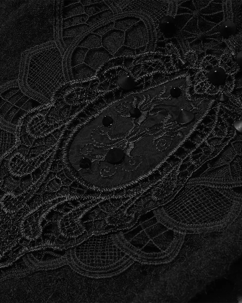 DY-1297 Plus Size Hooded Lace Cardigan
