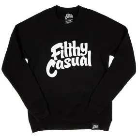 Filthy Casual Black Crewneck