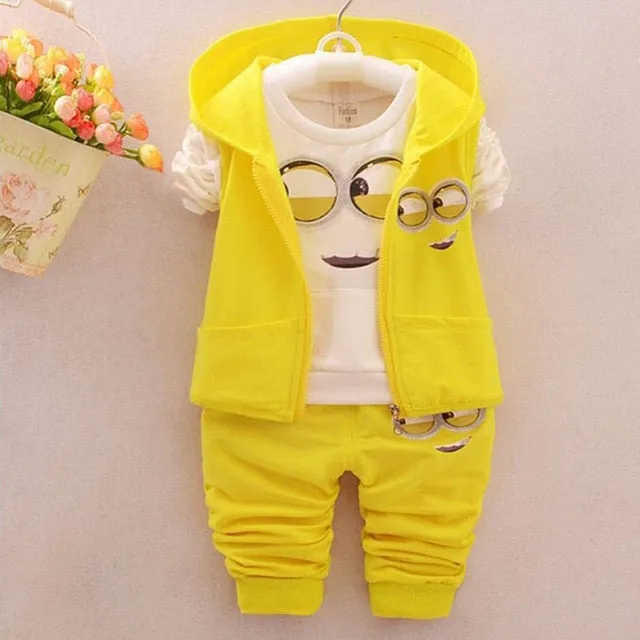 Hot style 2020 spring baby girls boys suits mignon / newborn clothing set kids vest   shirt   pants 3 pcs. sets children suits