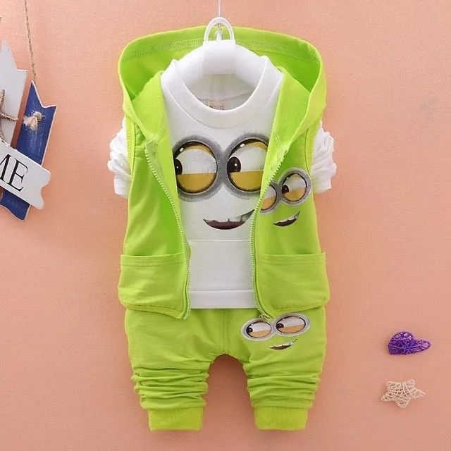 Hot style 2020 spring baby girls boys suits mignon / newborn clothing set kids vest   shirt   pants 3 pcs. sets children suits