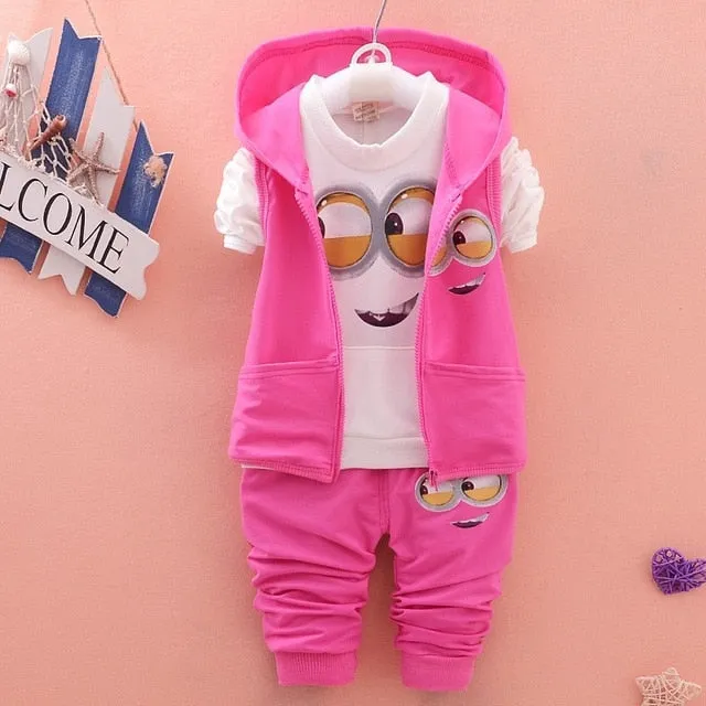 Hot style 2020 spring baby girls boys suits mignon / newborn clothing set kids vest   shirt   pants 3 pcs. sets children suits