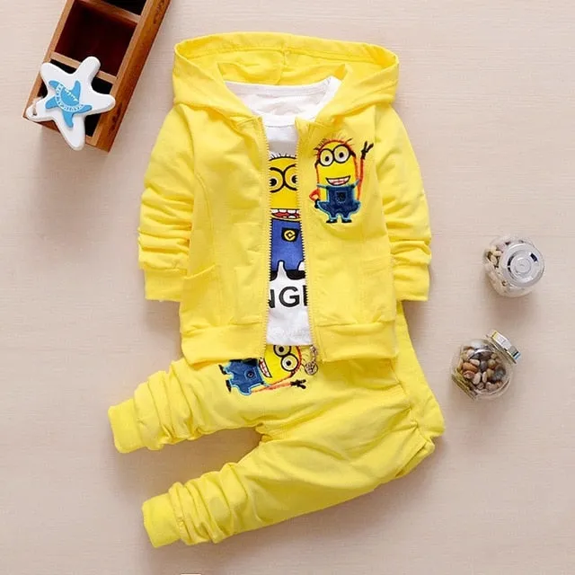 Hot style 2020 spring baby girls boys suits mignon / newborn clothing set kids vest   shirt   pants 3 pcs. sets children suits