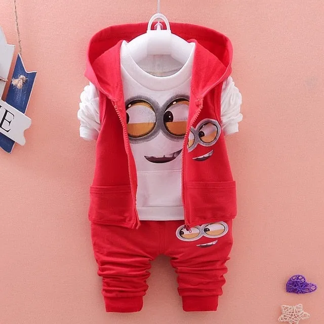 Hot style 2020 spring baby girls boys suits mignon / newborn clothing set kids vest   shirt   pants 3 pcs. sets children suits