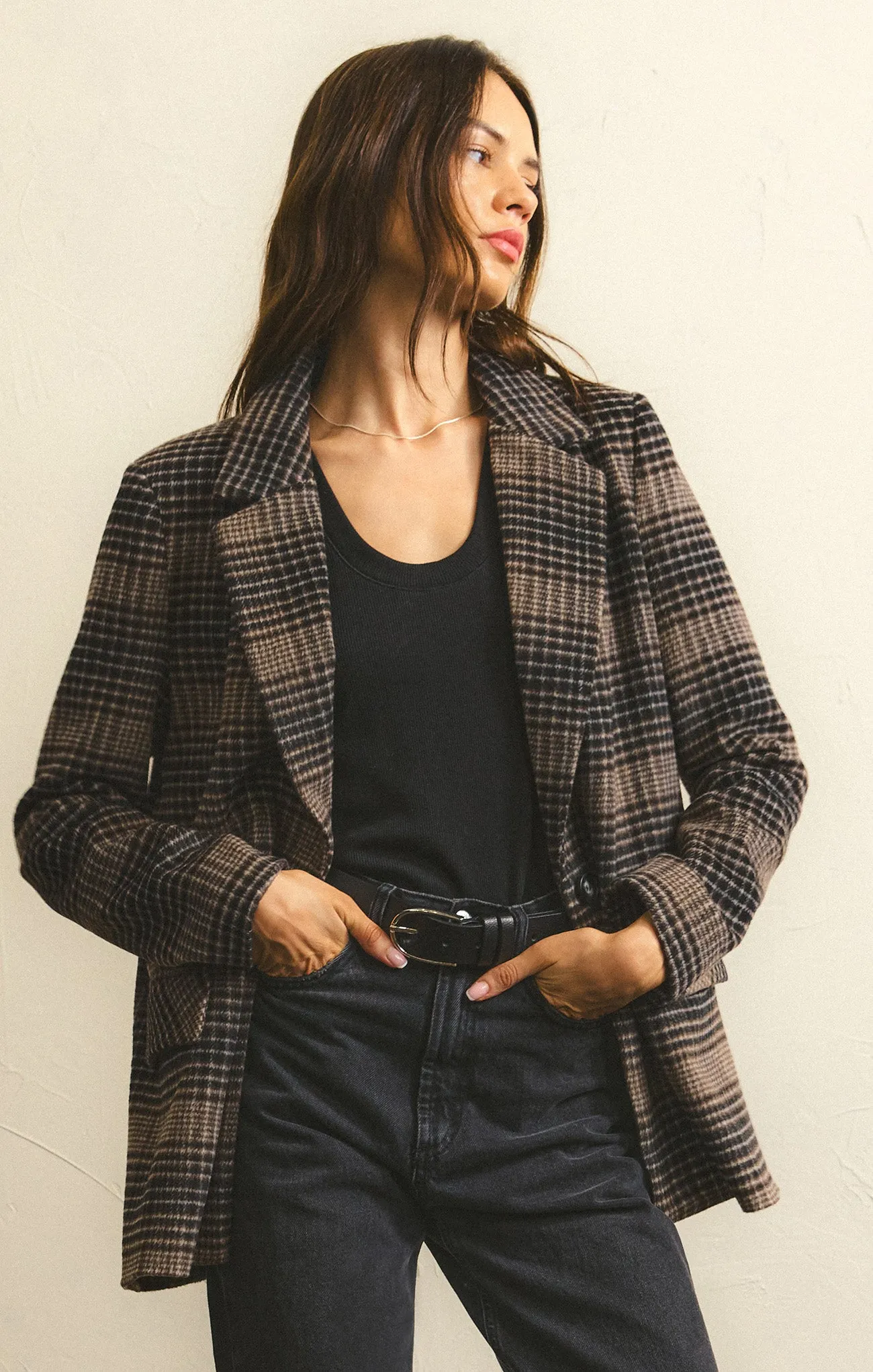 Kingston Relaxed Plaid Blazer