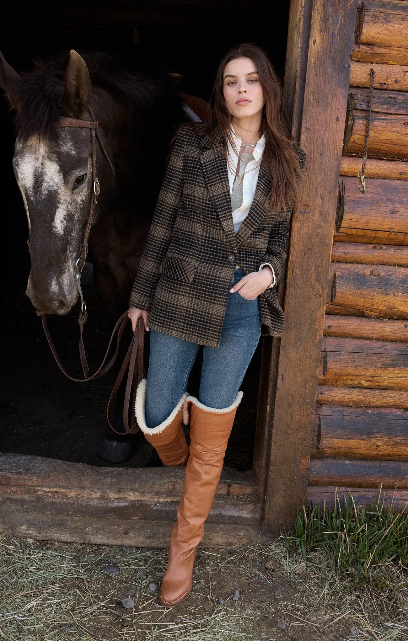 Kingston Relaxed Plaid Blazer