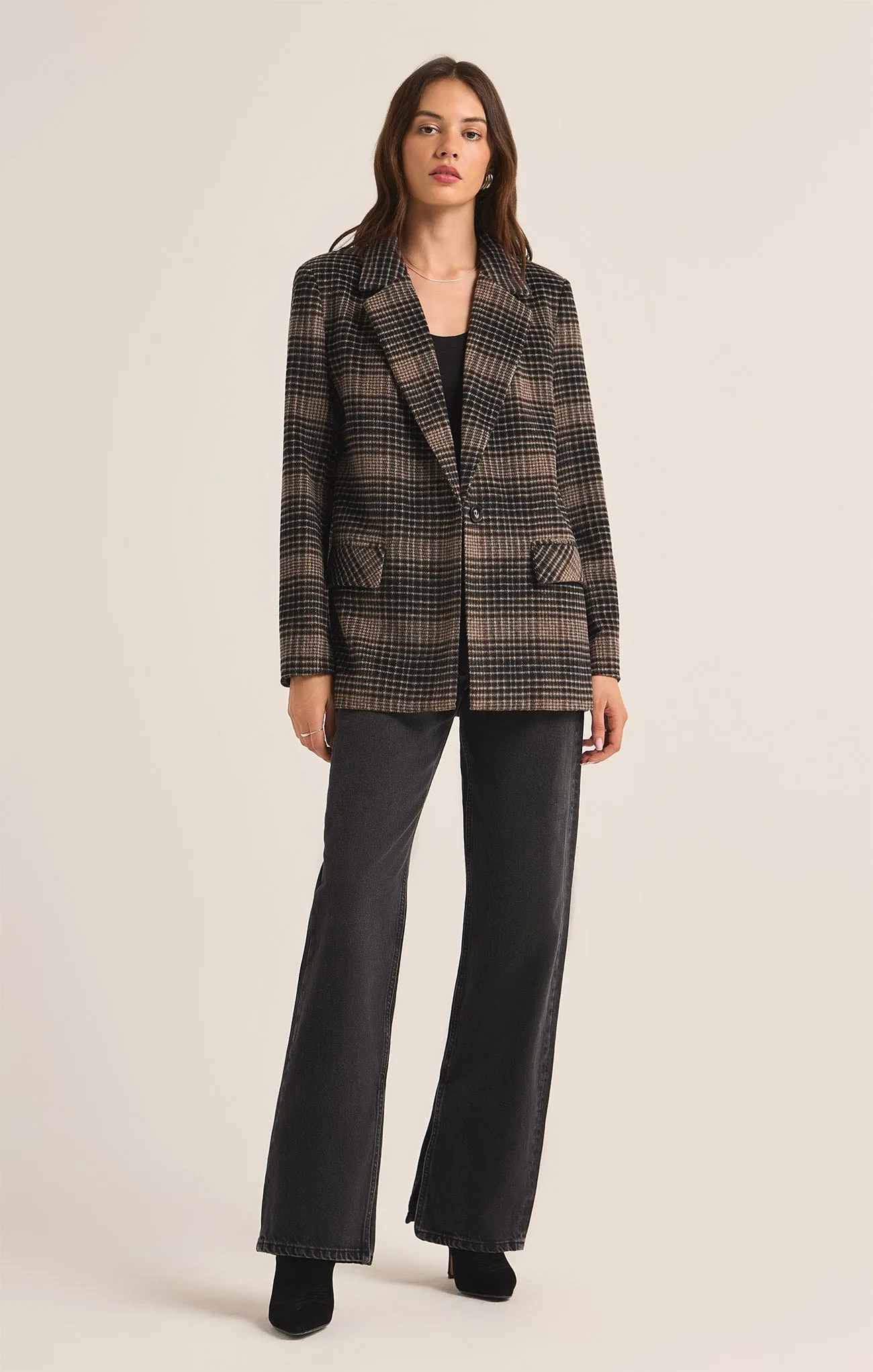 Kingston Relaxed Plaid Blazer