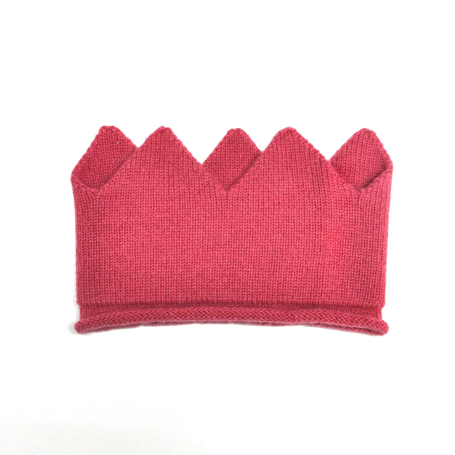 Knitted Cashmere Crown Headband - Pink