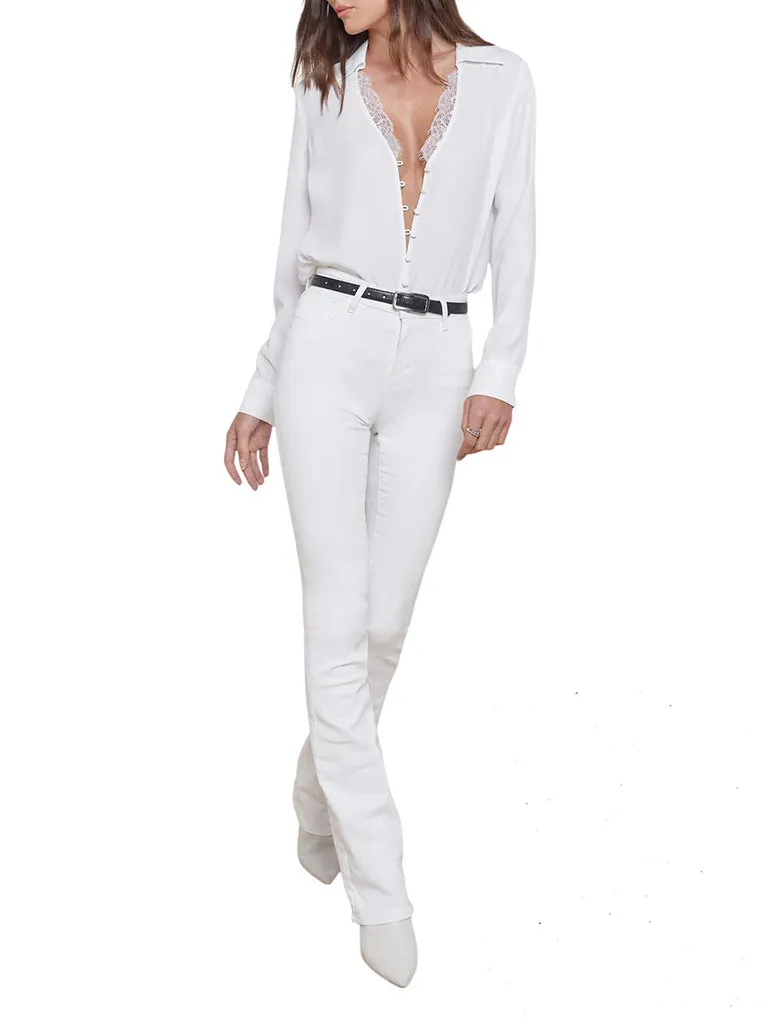 Kori Lace Trim Blouse - L’AGENCE