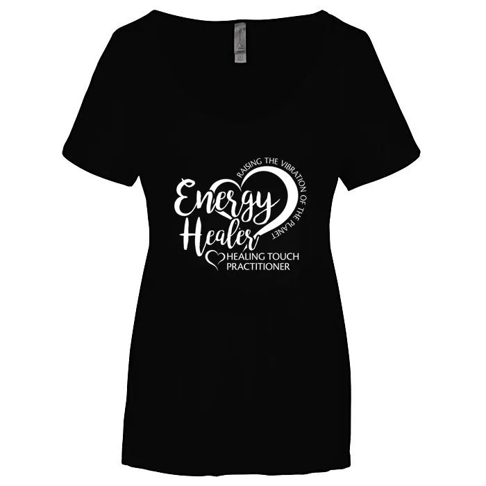 Ladies' Energy Healer - Scoop Neck Short Sleeve T-Shirt - Screen