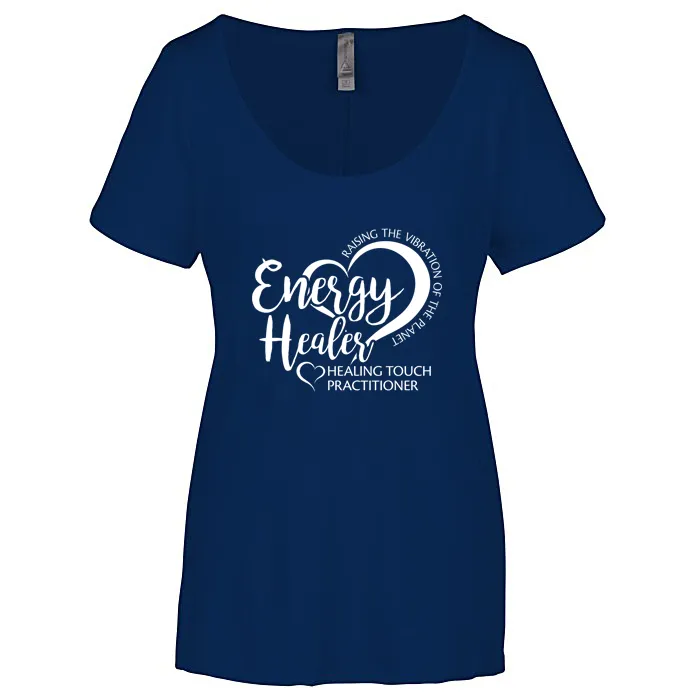 Ladies' Energy Healer - Scoop Neck Short Sleeve T-Shirt - Screen