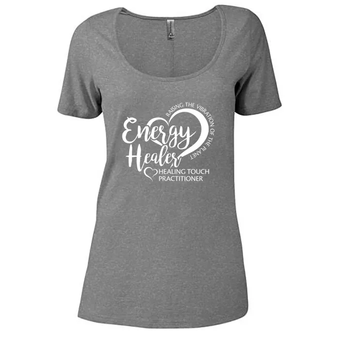 Ladies' Energy Healer - Scoop Neck Short Sleeve T-Shirt - Screen