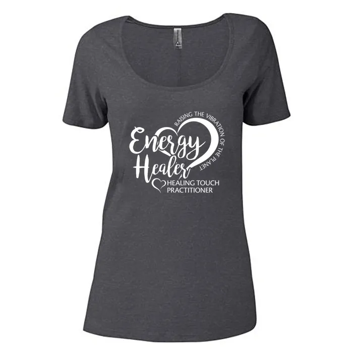 Ladies' Energy Healer - Scoop Neck Short Sleeve T-Shirt - Screen