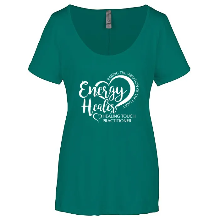 Ladies' Energy Healer - Scoop Neck Short Sleeve T-Shirt - Screen