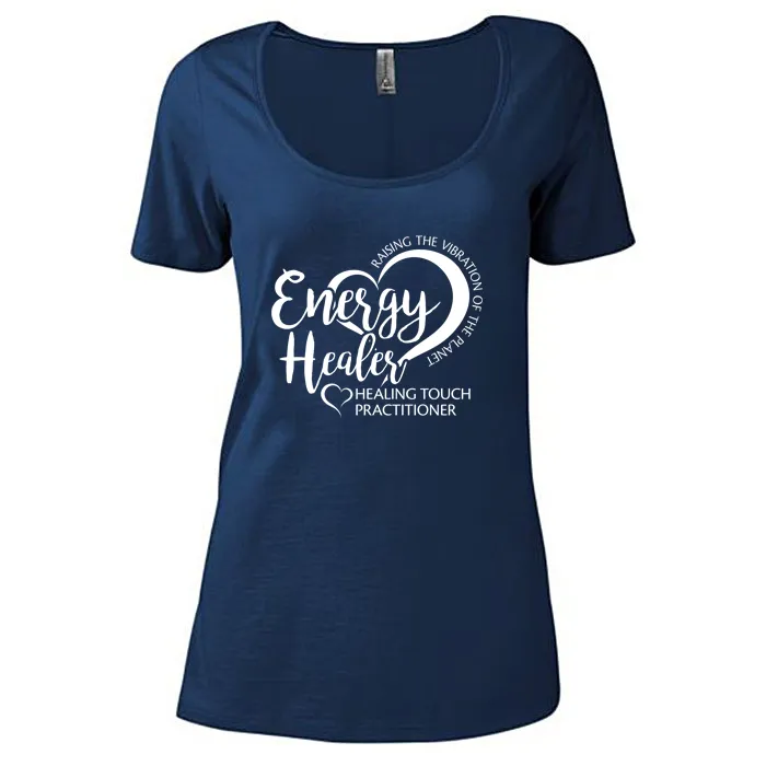 Ladies' Energy Healer - Scoop Neck Short Sleeve T-Shirt - Screen
