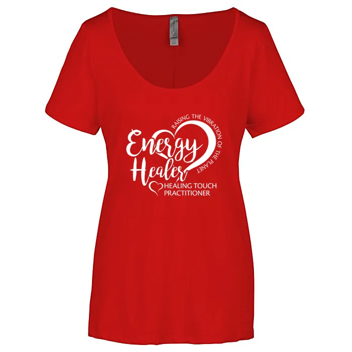 Ladies' Energy Healer - Scoop Neck Short Sleeve T-Shirt - Screen