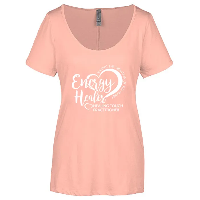 Ladies' Energy Healer - Scoop Neck Short Sleeve T-Shirt - Screen