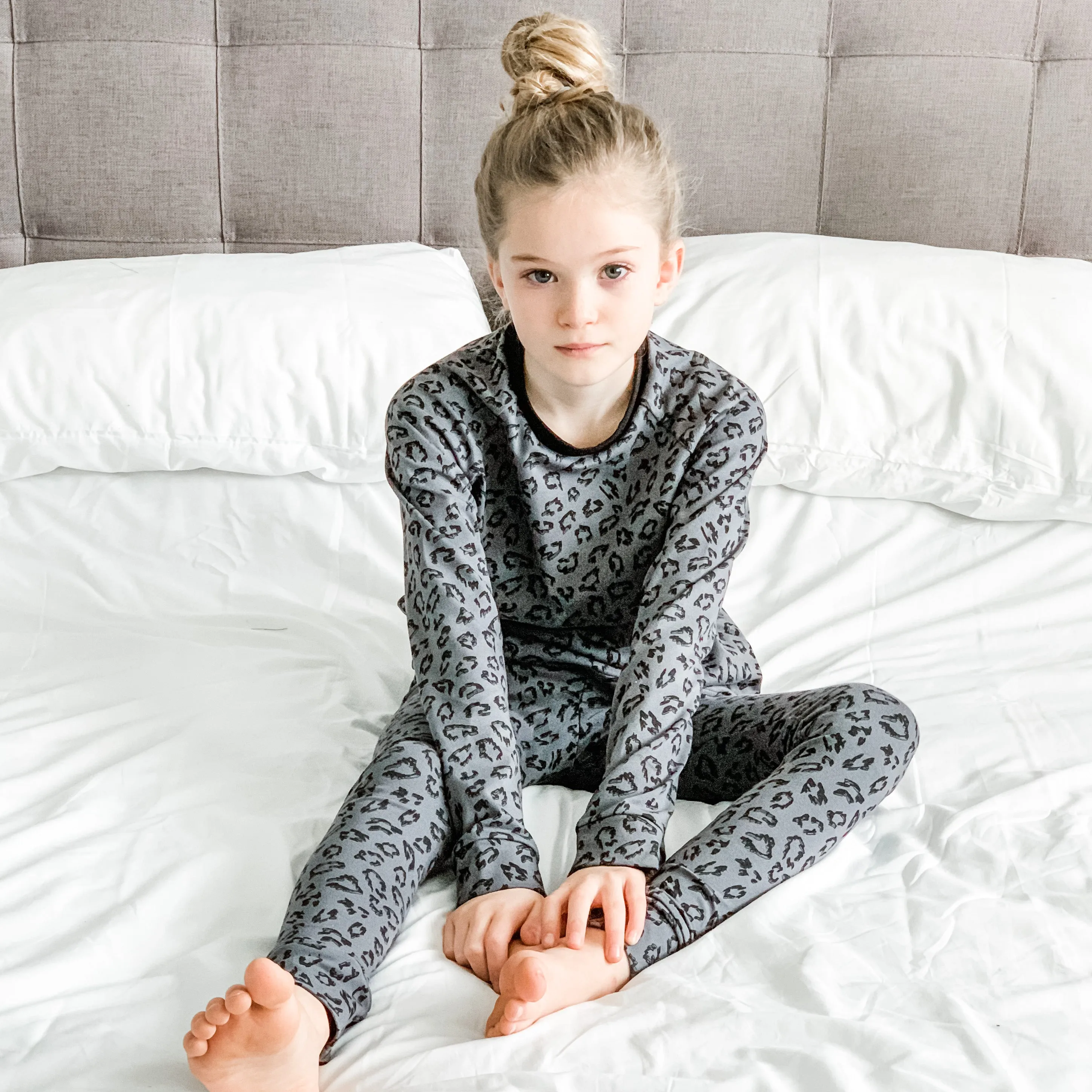 Lounge Set - Dark Grey Leopard