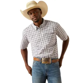 Men's Ariat Wesley Pro Series Navy Plaid Shirt 10058753