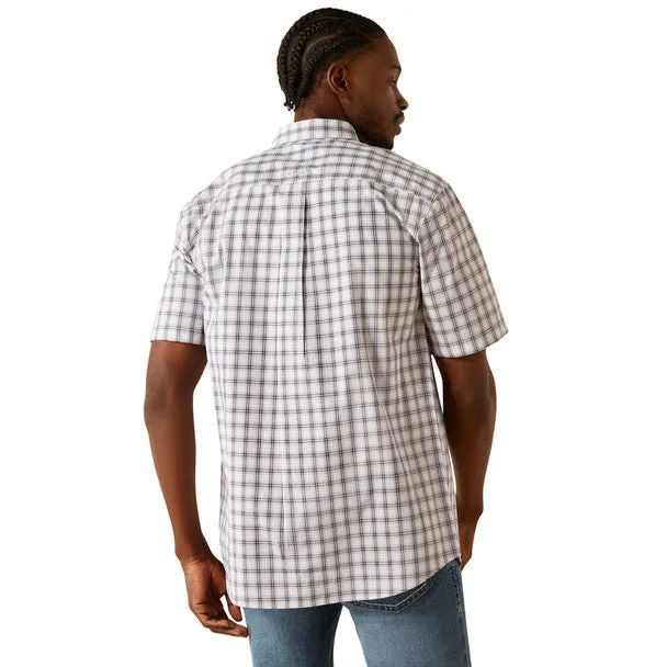 Men's Ariat Wesley Pro Series Navy Plaid Shirt 10058753