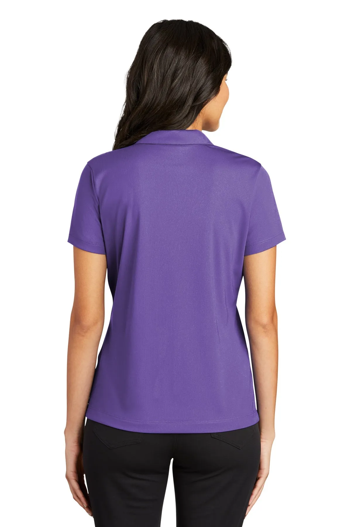 Nike Ladies Dri-FIT Vertical Mesh Customized Polos, Court Purple