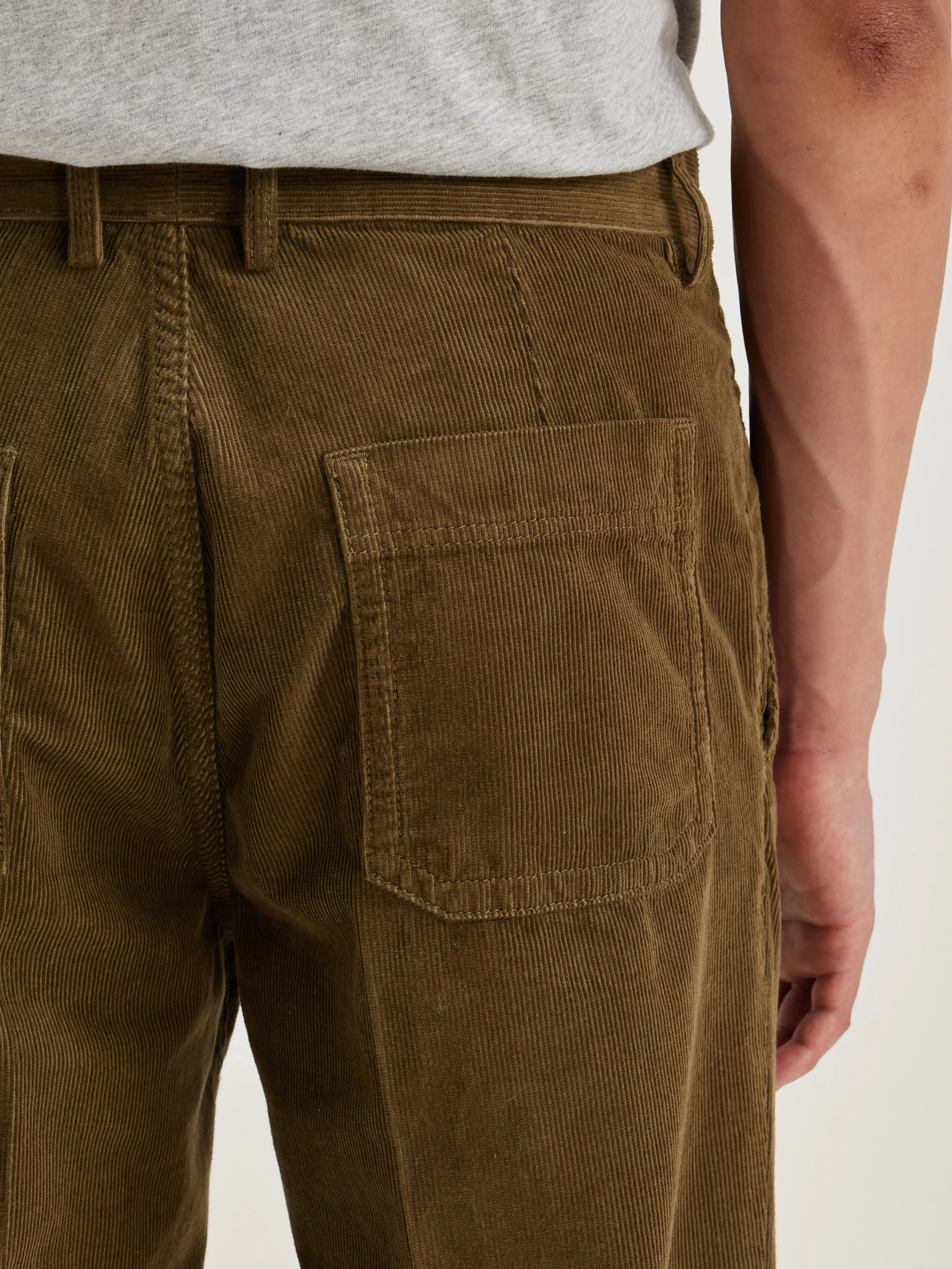 Pen straight trousers (242 / M / MILITARY)