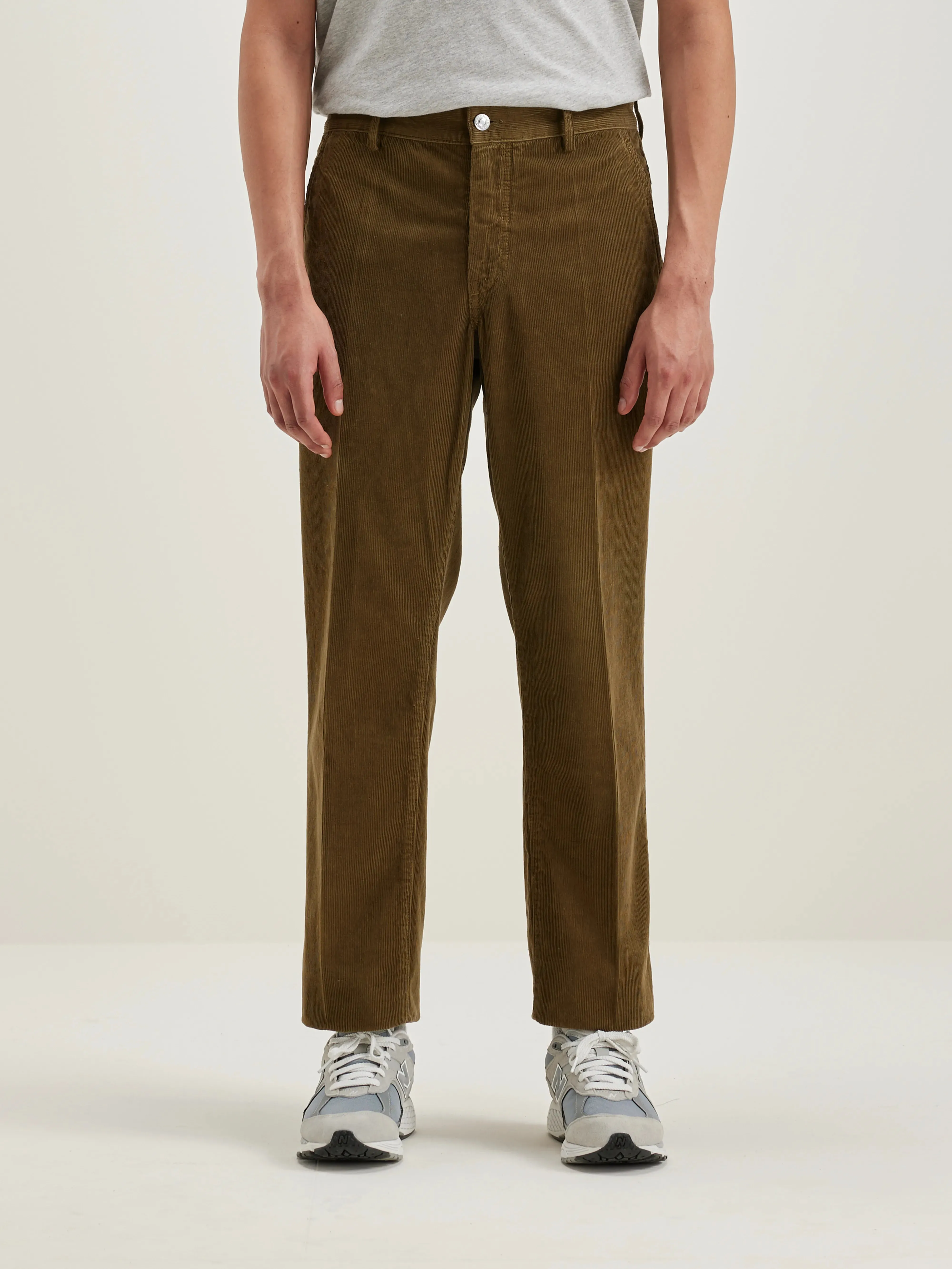 Pen straight trousers (242 / M / MILITARY)