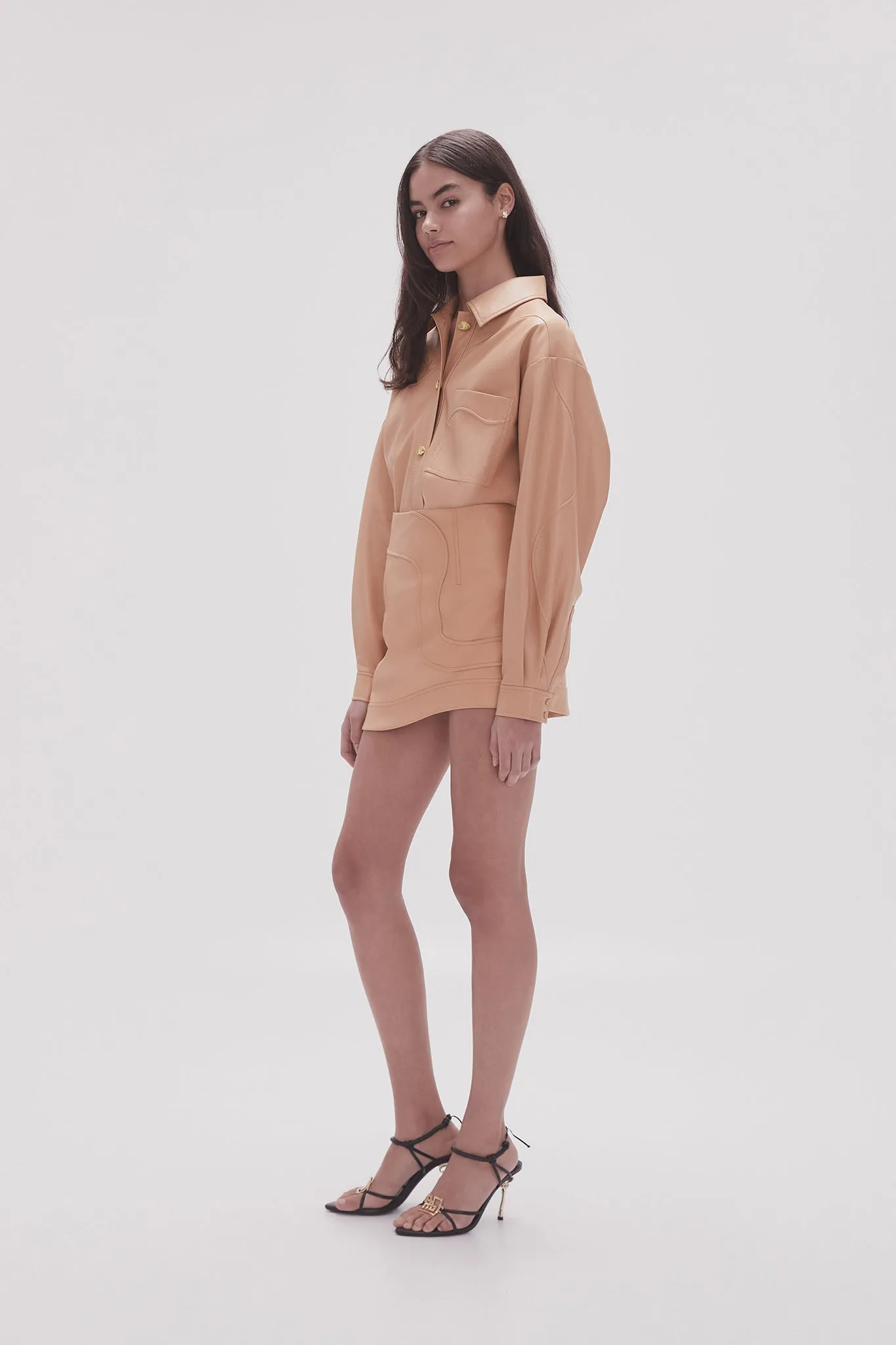 Priscilla Scalloped Mini Skirt