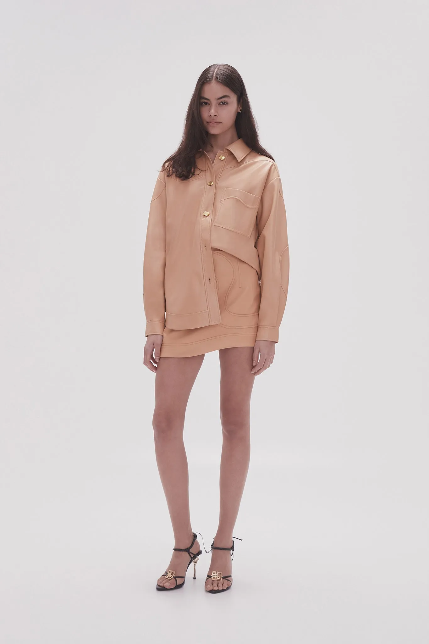 Priscilla Scalloped Mini Skirt