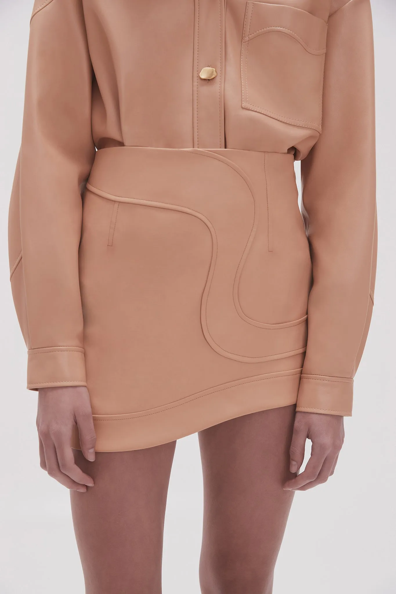 Priscilla Scalloped Mini Skirt