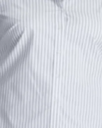 Ralph Lauren Women's Plus Stripe Print No Iron Shirt White Size 2XL | White